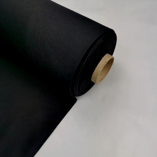 2.8 metre wide COTTON SATEEN - BLACK